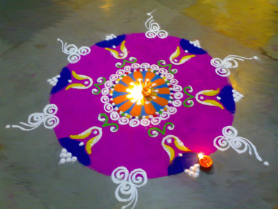Rangoli, Diwali, home decorations in India Bangladesh, http://PragmaticMom.com, Pragmatic Mom