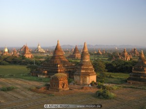 Evening view over Bagan plain Burma Teach Me Tuesday pragmatic Mom