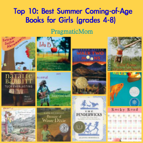 chapter books for girls, coming of age books for girls, 
