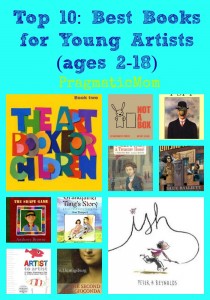 books for arty kids, books for artistic children, 