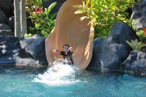 best resort for kids, Grand Hyatt Hawaii, water slide