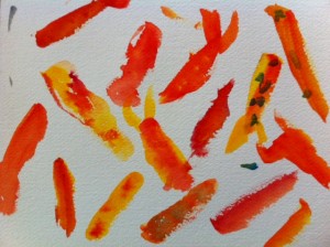 abstract koi fish art project for kids
