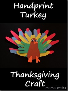 thanksgiving craft, handprint turkey craft