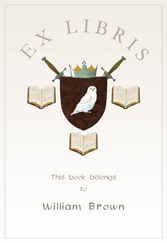 owlcastle Felix Doolittle, book plates for kids, custom book plates, book labels for kids