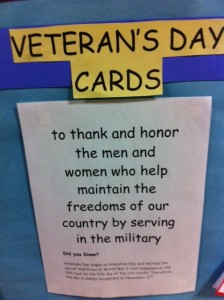Veteran's Day card project for kids