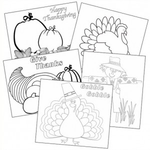Thanksgiving coloring sheets