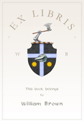 upinarms Felix Doolittle, book plates for kids, custom book plates, book labels for kids