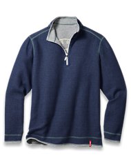 Tommy Bahama reversible half zip sweatshirt for men