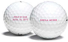 Titliest customized golf balls, 