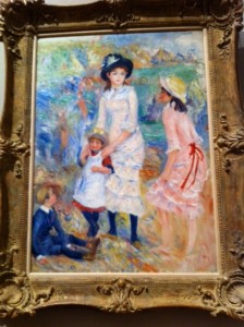 Children on the Seashore, Guernsey about 1883, Pierre-Auguste Renoir, French impressionist at Museum of Fine Arts Boston