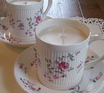 vintage teacup candles