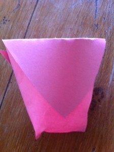 origami cup, origami for kids, origami for preschool, origami pink cup