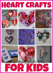 Imagination Tree hearts crafts