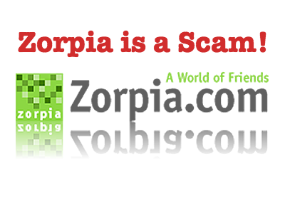 Zorpia, Zorpia is a scam, pfishing scam Zorpia