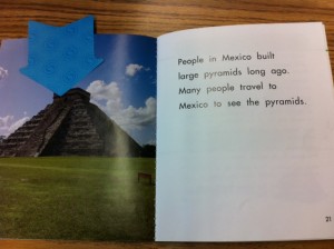 Aztec pyramid, Mexico unit, marshmallow craft