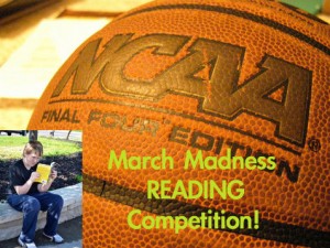 March Madness reading competition, school wide reading competition, school reading competition, 