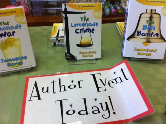 meeting author Jaqueline Davies, Candy Smash, Candy Smashers, chapter books for 4th grade, chapter books for 3rd grade, meeting Jaqueline Davies, The Lemonade War, Lemonade war series,