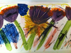 Irises painting project, Irises book club for tweens