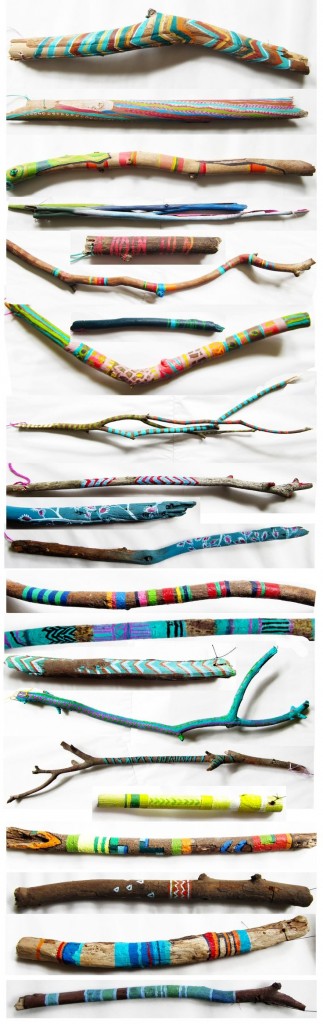 painted stick wand craft