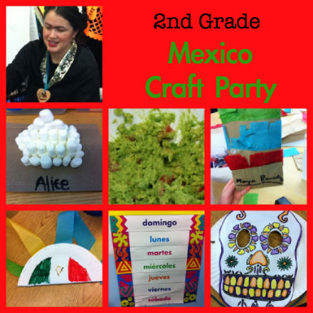 Mexico crafts for kids, Mexico party for kids, 2nd grade Mexico unit, 2nd Grade studies Mexico
