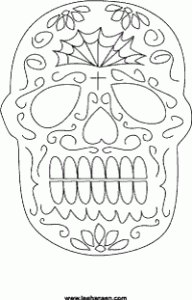 Day of the Dead Mask printable