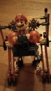 Mario and robot K'NEX toys