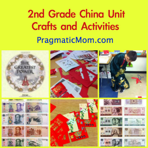2nd grade china unit, 2nd grade china, china unit, red envelope activities