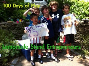 100 Days of Play, Lemonade Stand entrepreneurs