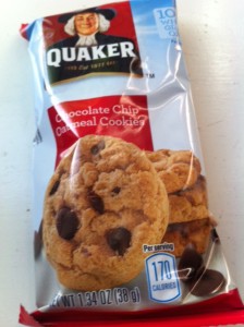 Quakers chocolate chip cookies