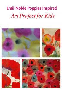 Emil Nolde Poppy art project for kids