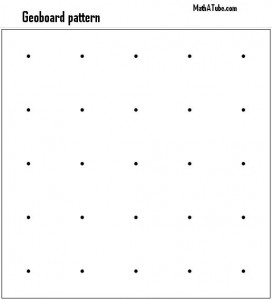 free printable to make your own geoboard