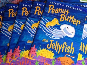 Peanut Butter and Jellyfish picture book signed copy, Jarrett Krosoczka, giveaway