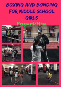 girls and boxing, middle school girls and boxing, 