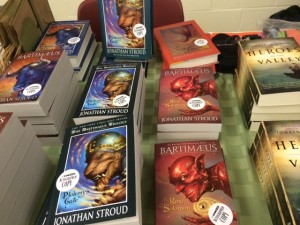 books by Jonathan Stroud, Mega Awesome book author event Rick riordan