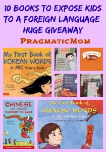 10 books to expose kids to foreign language giveaway