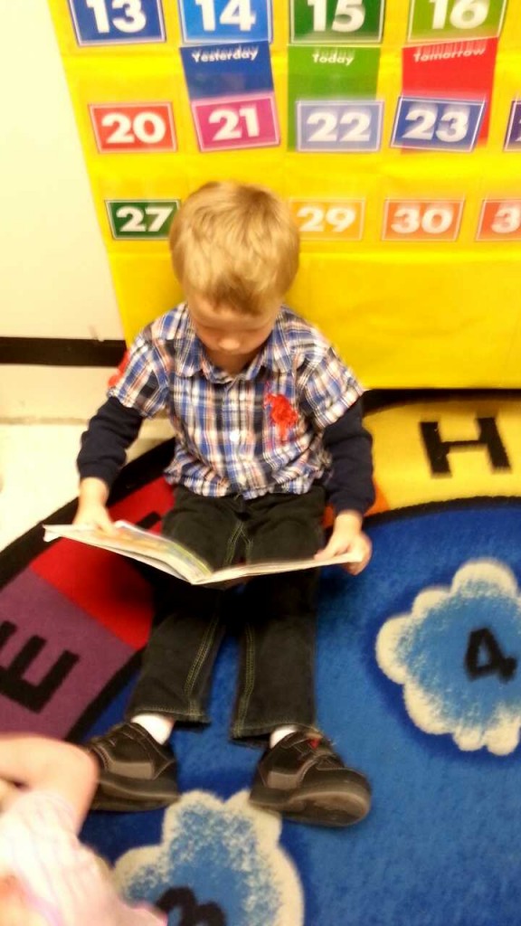 reading at daycare