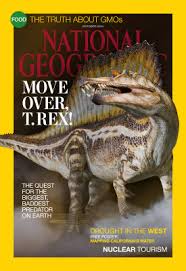 National Geographic Magazine Spinosaurus versus T Rex