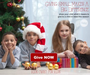 my son gives to a child in need through CWIST