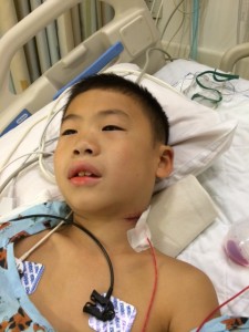 My son's cyst surgery at Boston Children's Hospital with Dr. Michael Cunningham at Ear Nose Throat