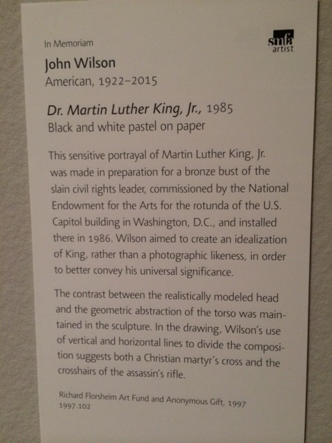 Martin Luther King Junior art at Boston Museum of Fine Arts