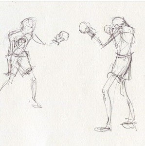 boxing sketch