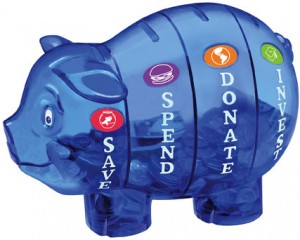 save spend donate finance for kids