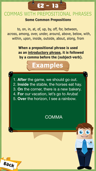 app to learn how to use the comma