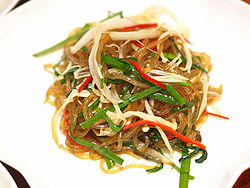 Japchae noodles from Korea