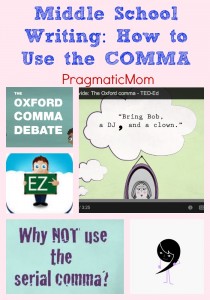 Middle School Writing: How to Use the COMMA