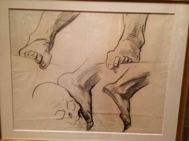 John Singer Sargent drawing hands and feet Museum of Fine Art Boston