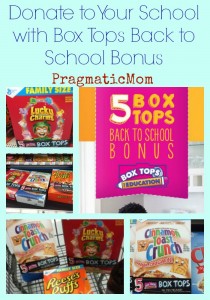 Donate to Your School with Box Tops Back to School Bonus