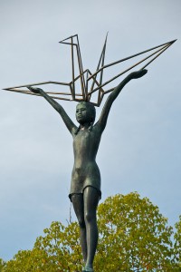 close up of Children's Peace Statue