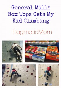 General Mills Box Tops Gets My Kid Climbing