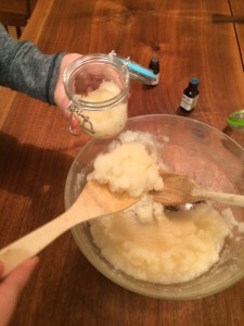 DIY Lemon Coconut Sugar Body Scrub